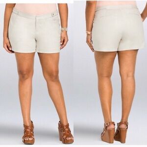 Torrid Sand Khaki dressy trouser shorts